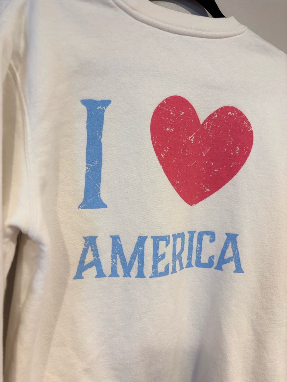 Living Fully Co Mallory Ervin I Love America Patriotic Crewneck Sweatshirt Small - Picture 4 of 8